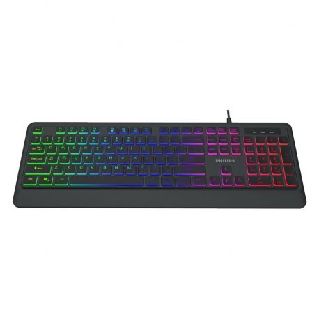 Teclado Philips SPK8274 Gamiang de membrana USB