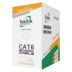 Cable UPT Teklink Cat6 interior 23AWG carrucha 305