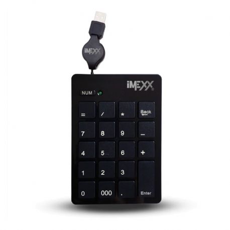 Taclado IMEXX teclado numérico retrátil USB 2.0