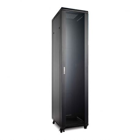 Gabinete Teklink 42U cerrado de piso Puerta Vidrio