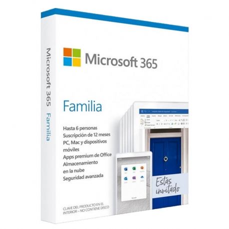 Licencia Microsoft 365 Family ESD 1 Año 6 usuarios