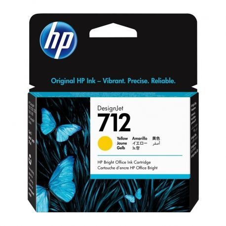 Cartucho de Tinta HP 712 original amarillo 29ml