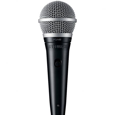 Micrófono Shure PGA48 rechaza el ruido 70Hz 15kHz