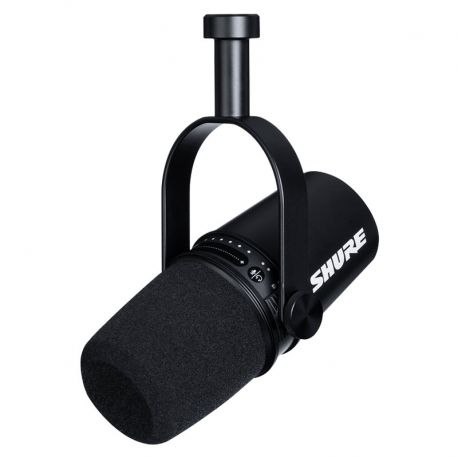 Micrófono Podcast Shure MV7 con salidas USB y XLR