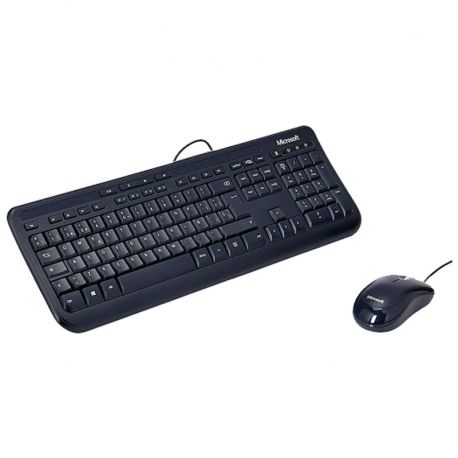 Combo Teclado y mouse Microsoft Wired 600 USB