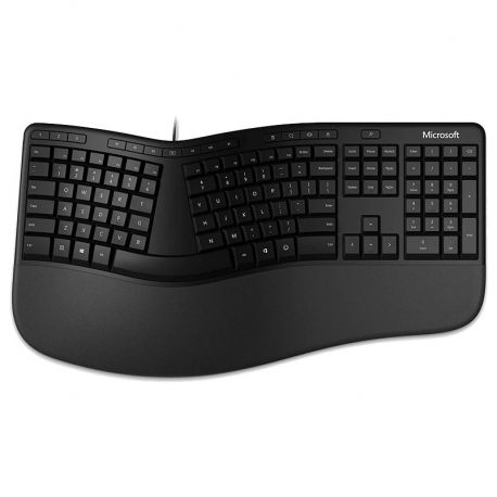 Teclado Microsoft Ergonomi USB Español - Negro